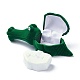 ベルベットのリングボックス  プラスチック付き  ワニ  濃い緑  11.2x4.3x3.8cm VBOX-F004-12-6