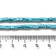 Синтетических нитей бирюзовые бусы G-B064-A47-5
