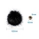 Pom pom moelleux couture boutons-pression accessoires SNAP-TA0001-01G-11