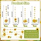 Sonnenblumengirlande aus Ahademaker-Papier HJEW-GA0001-17-2
