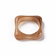 透明樹脂指輪  天然石風  正方形  ペルー  usサイズ7 1/4(17.7mm) RJEW-S046-001-A02-3