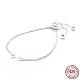 925 fabrication de bracelet chaîne en argent sterling MAK-L016-001S-1