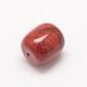 Natural Red Jasper Barrel Beads G-P076-18-15mm-2