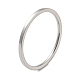 304 anillo de dedo simple de acero inoxidable para mujeres y hombres. RJEW-F152-05P-E-1