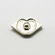 Los labios de zinc de aleación de polímero de arcilla joya de diamantes de imitación botones a presión SNAP-R004-K911B-2