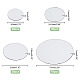 Pegatinas de pared de espejo autoadhesivas acrílicas pandahall elite AJEW-PH0004-13-3