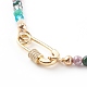 Laiton micro pavé clair zircone cubique pendentif colliers et bracelets ensembles de bijoux SJEW-JS01189-10