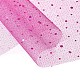 キラキラスパンコールデコメッシュリボン  チュール生地  スカートを作るためのチュールロールスプールファブリック  赤ミディアム紫  11インチ（28cm）  約5ヤード/ロール（4.572メートル/ロール） OCOR-I005-E09-2