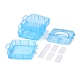 Прямоугольный портативный пластиковый съемный ящик для хранения из полипропилена CON-D007-02E-4