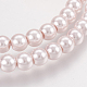 Chapelets de perles en verre nacré X-HY-6D-B43-3