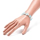 4 pz 4 colori farfalla acrilica e braccialetti elastici con perline di perle di plastica BJEW-JB08859-3