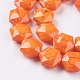 Faceted Glass Beads Strands EGLA-P015-NA01-3