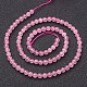 Chapelets de perles en quartz rose naturel GSR4mmC034-5
