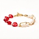 Bracciali con perline di perle di conchiglia per le donne della ragazza X1-BJEW-TA00014-4