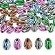 50 pièces 5 couleurs perles de coquillage galvanisées SSHEL-SZ0001-02-1