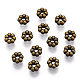 Alliage daisy séparateurs perles de style tibétain X-TIBEB-S039-047AB-NR-2
