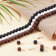 OLYCRAFT 141 Pcs Lava Rock Beads Round Gemstone Loose Beads Round Stone Beads 8mm Bulk Beads for Bracelet Necklace Jewelry Making - 3 Styles G-OC0002-05B-5