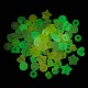 Leuchtende transparente Acrylperlen LACR-Q001-02-1