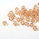 Perles bicone à facettes en verre d'imitation cristal cristallisé X-G22QS172-2