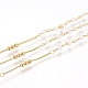 Handgefertigte Perlenkette aus Messing CHC-G011-10G-02-2