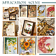 Wood with Paper Dried Flower Photo Frame AJEW-WH0314-109B-5