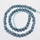Chapelets de perles en jade de Malaisie naturelle G-A147-6mm-A01-3