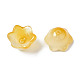 Transparent Two Tone Spray Painted Glass Beads GLAA-Q089-002B-009-4