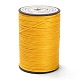 ラウンドワックスポリエステル糸ストリング  マイクロマクラメコード  ツイストコード  革縫い用  ゴールド  0.65mm  約87.48ヤード（80m）/ロール YC-D004-02D-041-1