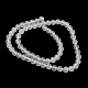 Natürliche Achat runde Perlen Strang G-L086-6mm-11-2