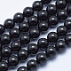 Natürliche schwarze Turmalin Perlen Stränge G-E444-27-6mm-1