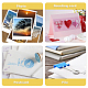 OLYCRAFT 50 Pockets A5 PVC Loose Leaf Binder Postcard Phote Album 6 Holes Photocard Sleeves 2 Ring Binder Double-Sided 1 Pocket Photo Pages Clear Photocards Holder for Album Photos Cards Organizers DIY-WH0028-44A-6