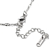 304 Stainless Steel Textured Dapped Chain Necklace NJEW-D045-02P-3