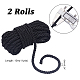 PandaHall 65 Feet/20m Braided Twisted Silk Ropes OCOR-WH0067-17B-5