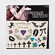 Mixed Shapes Cool Body Art Removable Fake Temporary Tattoos Paper Stickers X-AJEW-O011-02-1