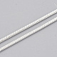 Латунь круглый змея цепи ожерелье материалы MAK-T006-11A-S-3