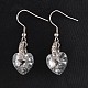 Heart 304 Stainless Steel Glass Dangle Earrings EJEW-JE01977-2