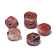 Chapelets de perles en jaspe de sésame rouge naturel / jaspe kiwi G-Z006-C20-3
