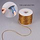 Pandahall elite 1 rotolo 100 m / rotolo 1 mm elastico tondo cordino elastico per braccialetti fai da te creazione gioielli EC-PH0001-11-2