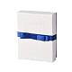 Rectangle Bowknot Ribbon Cardboard Jewelry Set Boxes with Velvet CBOX-N005-01-1