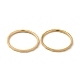 イオンプレーティング（ip）304ステンレスフィンガー指輪  ゴールドカラー  usサイズ6（16.5mm） RJEW-I101-02A-G-2