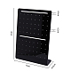 HOBBIESAY 72 Hole Acrylic Black Earring Display Stands Earring Holder L Stud Jewelry Display Holder Organizer Earrings Stand Plastic Display Rack for Earrings EDIS-WH0021-33A-2