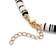 Colliers pendentif perles en pâte polymère heishi NJEW-JN02967-02-3