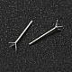 925 стерлингового серебра уха шпильки STER-P032-10S-3-2