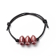 2pcs 2 couleurs bracelet en perles acryliques sur le thème du sport BJEW-JB08558-04-4