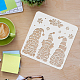 Plastic Reusable Drawing Painting Stencils Templates DIY-WH0172-301-3