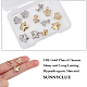 SUNNYCLUE 1 Box 12Pcs 3 Style Butterfly Enamel Charms Butterfly Rhinestone Brass Micro Pave Clear Cubic Zirconia Charms Pendant for DIY Earrings Necklace Bracelet Making Accessories KK-SC0002-83-3