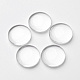 18MM Dome Clear Transparent Glass Cabochons X-GGLA-G006-1