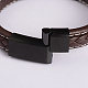 Braided Leather Cord Bracelets BJEW-L497-15A-3