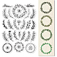 CRASPIRE Wreath Branch Plants Clear Stamps for Card Making Scrapbooking Crafting DIY Decorations DIY-WH0167-57-0220-1