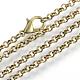 Iron Rolo Chains Necklace Making MAK-R015-75cm-AB-1